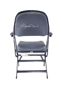 Ichiro Suzukis 2013 Game Used Clubhouse Chair Signed by Mariano Rivera(From His Final  Game at Yankee Stadium)(MLB Auth)